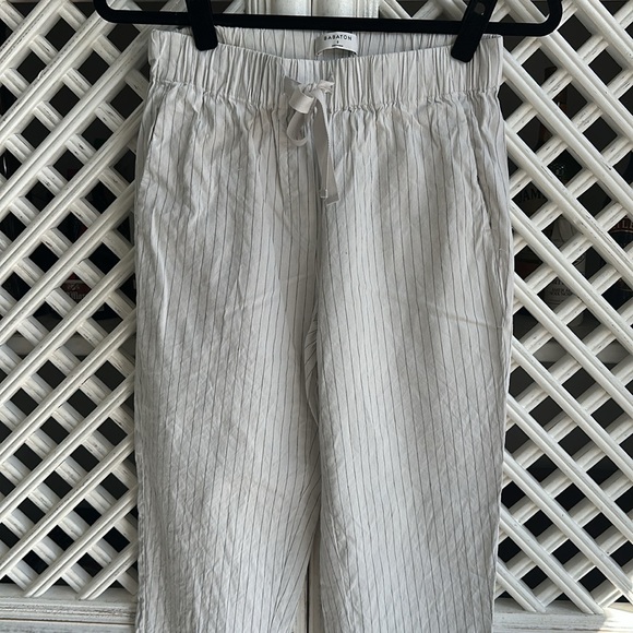 Aritzia babaton errol pants linen ankle trousers small - Picture 11 of 11